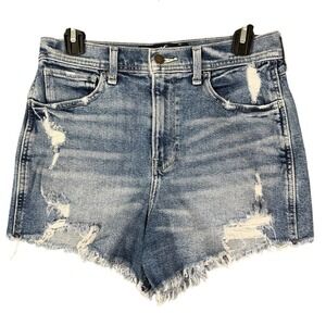 Hollister Ultra High Rise Shorts 5 W27 Denim Y2K Coastal Cowgirl Clean Girl Chic